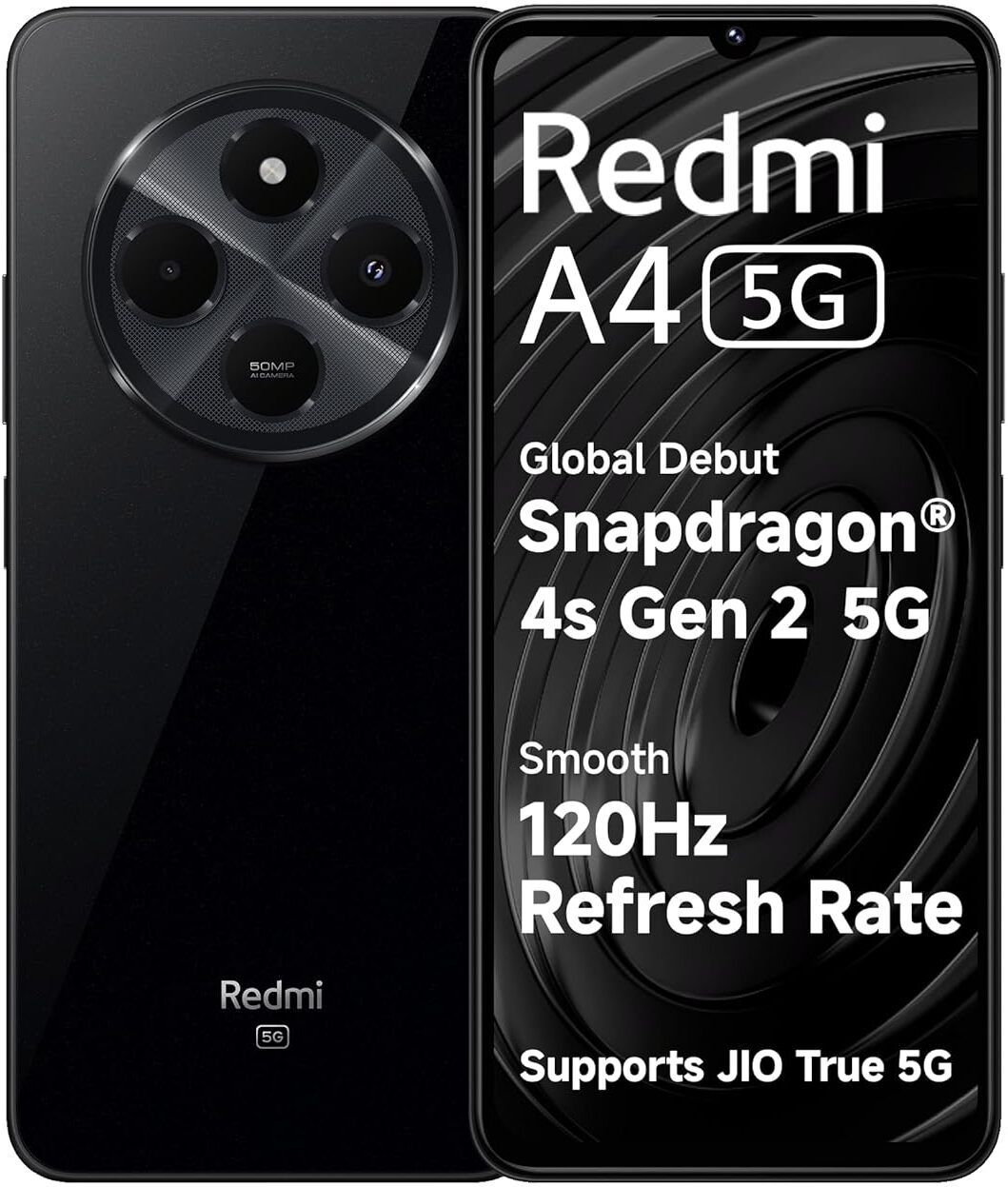 a4-24116rnc1i-redmi-original-imahek2hqbqkzptu-1.jpeg REDMI A4 (Starry Black, 128 GB) (6 GB RAM) - Image 1