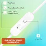 JBL C150SI with One Button Universal Remote Wired Gaming  (White, In the Ear) - Image 4