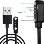 HexaGear Magnetic Charging Cable 0.6 m beatXP Vega Watch Charging Cable  (Compatible with beatXP Vega Charging Cable, BXSO2004, DO NOT WORK ANY OTHER SMART WATCH, Black, One Cable)