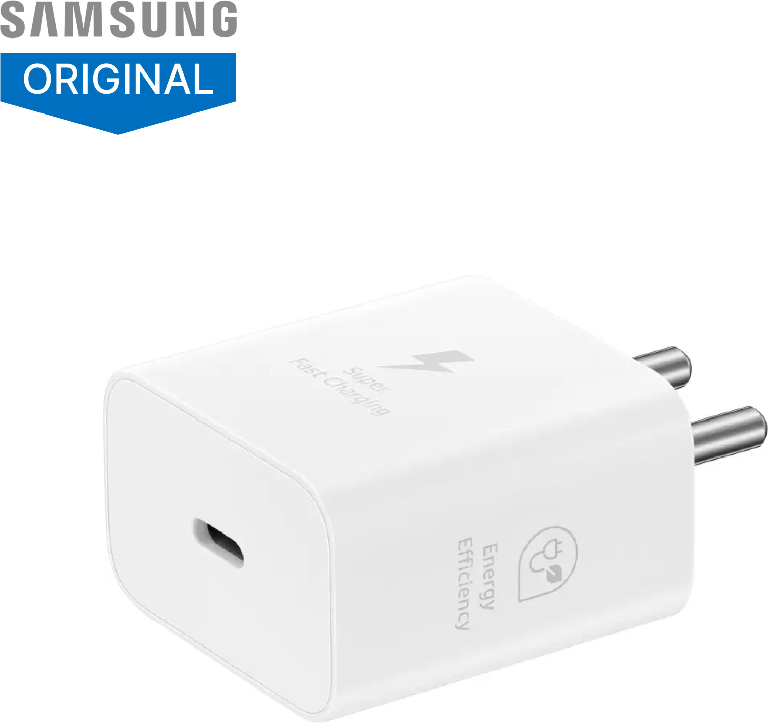 original-imah26jhruh6gdg6-1.jpeg Samsung 25 W GaN 3 A Wall Charger for Mobile (White) - Image 1