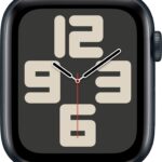 Apple Watch SE 2 GPS 44mm (2nd Gen) Midnight Aluminium with Ink Sport Loop  (Ink Strap, Free Size)