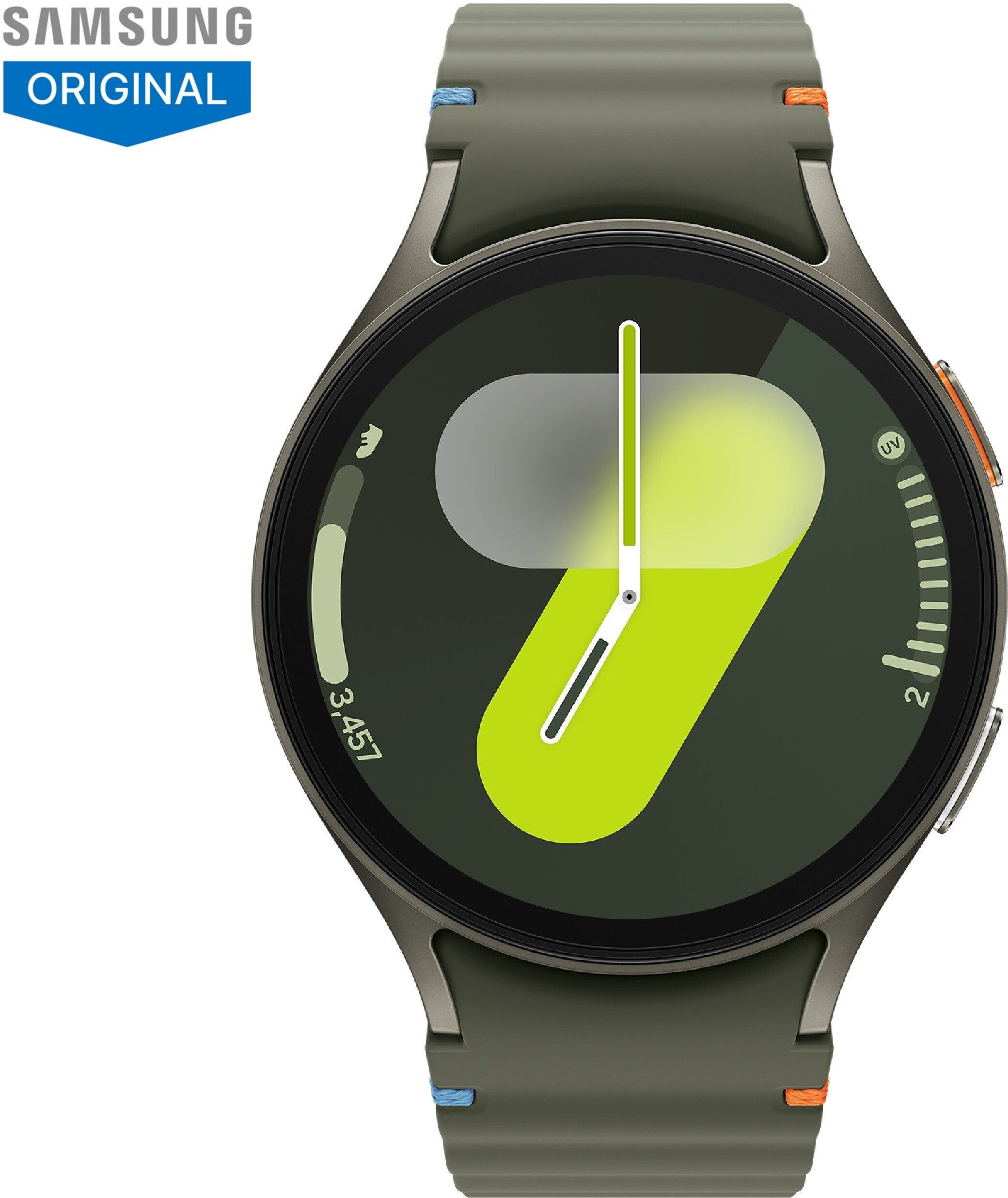 original-imahcc49mx4png6v-1.jpeg Samsung Galaxy Watch7 44mm LTE (Green Strap, Large) - Image 1
