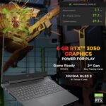 HP Victus Intel Core i5 14th Gen 14450HX - (16 GB/512 GB SSD/Windows 11 Home/6 GB Graphics/NVIDIA GeForce RTX 3050/144 Hz) 16-r1703TX Gaming Laptop  (16.1 inch, Mica Silver, 2.31 kg, With MS Office) - Image 4
