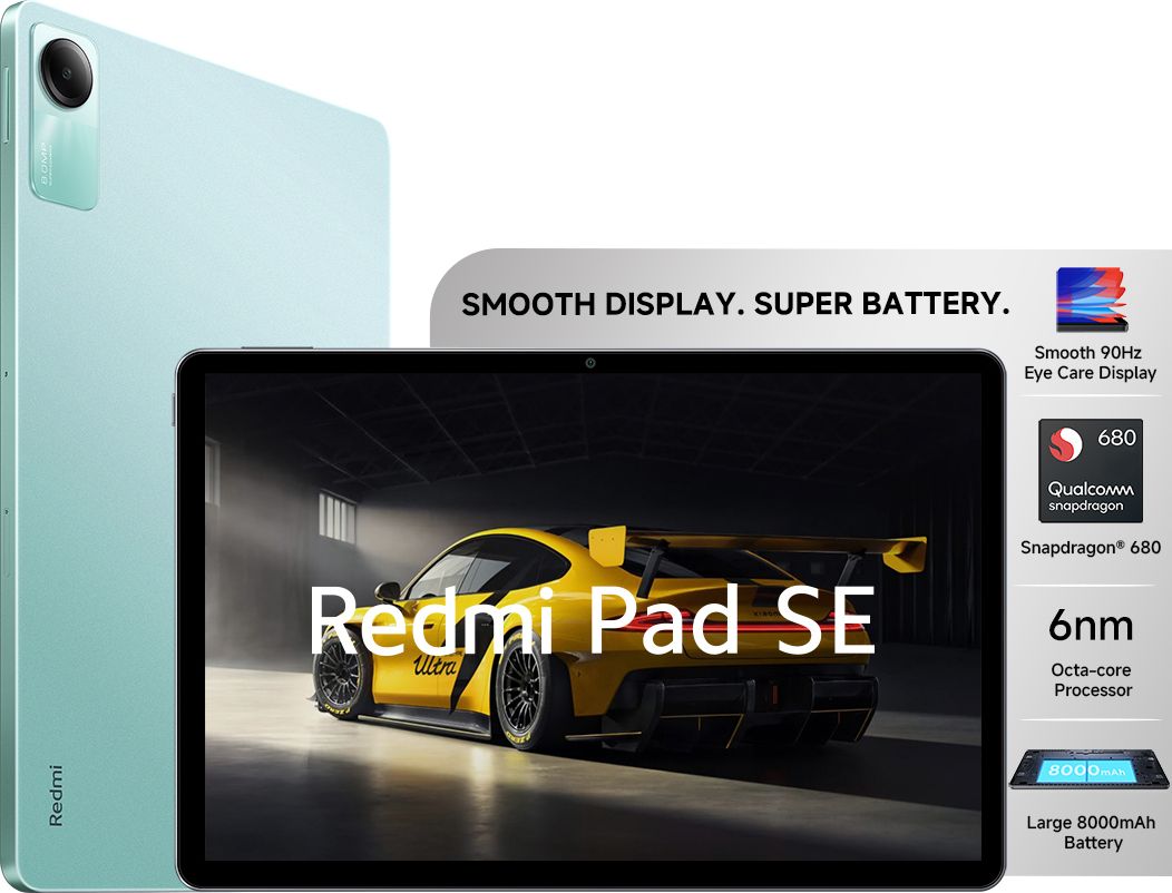 original-imahfdyfragxcjsh-1.jpeg REDMI Pad SE 6 GB RAM 128 GB ROM 11.0 inch with Wi-Fi Only Tablet (Mint Green) - Image 1