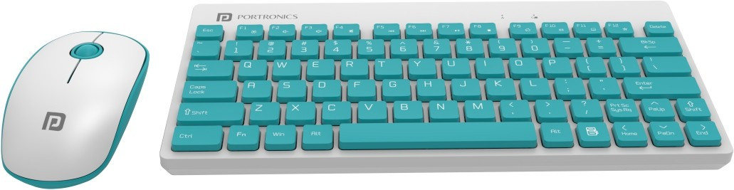 por-373-key2-mouse-combo-portronics-original-imagj2hhxgqravj5-3.jpeg Portronics POR-373 Key2 & Mouse Combo Wireless Laptop-size Laptop Keyboard Compatible with Desktop, Laptop, Mac Compact Light-Weight for PCs, Laptops and Smart TV - Image 1