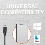 Seagate One Touch with Password Protection for Windows & Mac with 3 years Data Recovery Services - Portable 1 TB External Hard Disk Drive (HDD)  (Silver) - Image 2