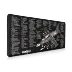 Frontech Extended Gaming Mouse Pad (900 x 400 mm) – Premium Desk Mat with Anti-Slip Rubber Bas | Water-Resistant Surface | Stitched Edges & Ultra-Smooth Control for Gaming & Office (MSP-0058)