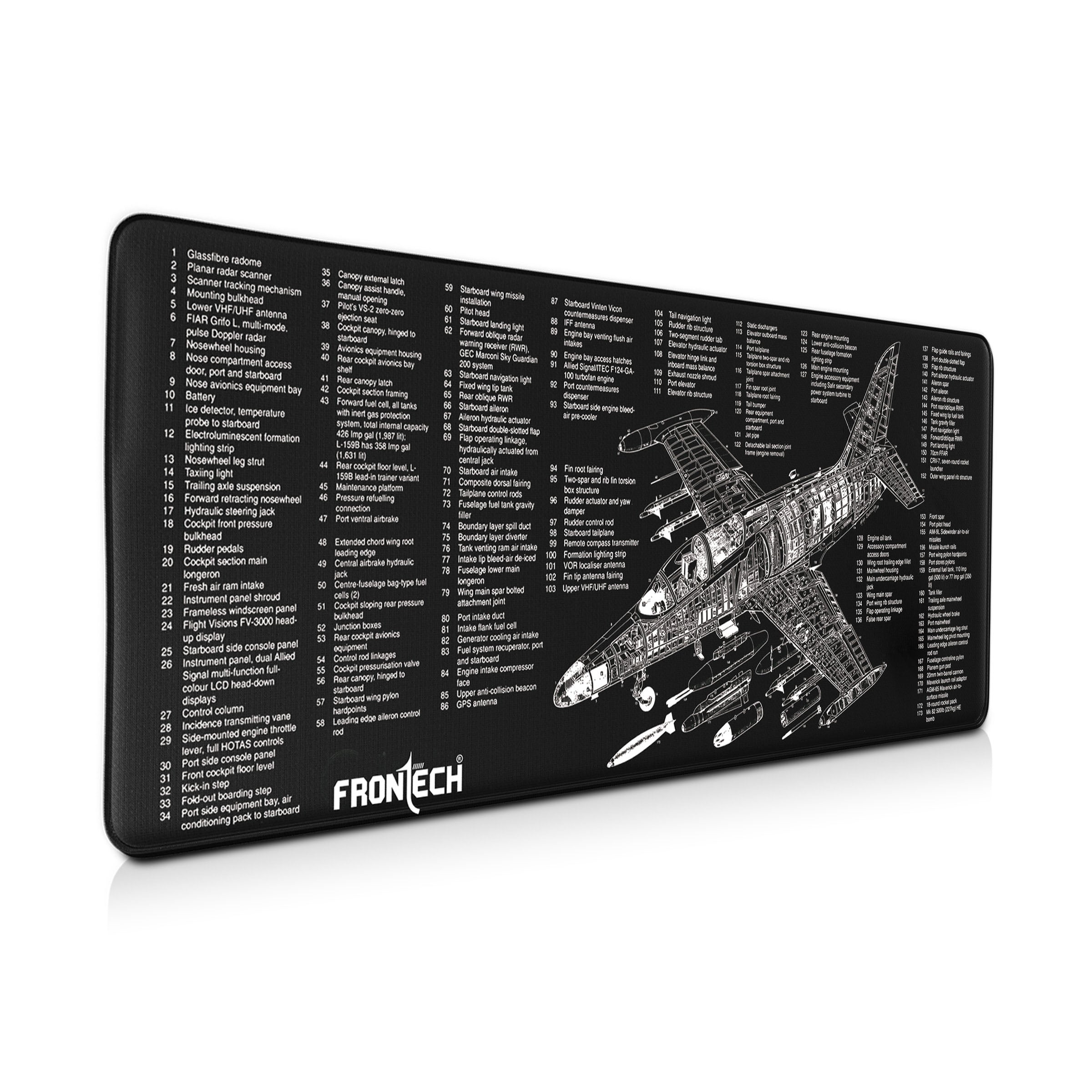01_MSP0058.jpg Frontech Extended Gaming Mouse Pad (900 x 400 mm) – Premium Desk Mat with Anti-Slip Rubber Bas | Water-Resistant Surface | Stitched Edges & Ultra-Smooth Control for Gaming & Office (MSP-0058) - Image 1