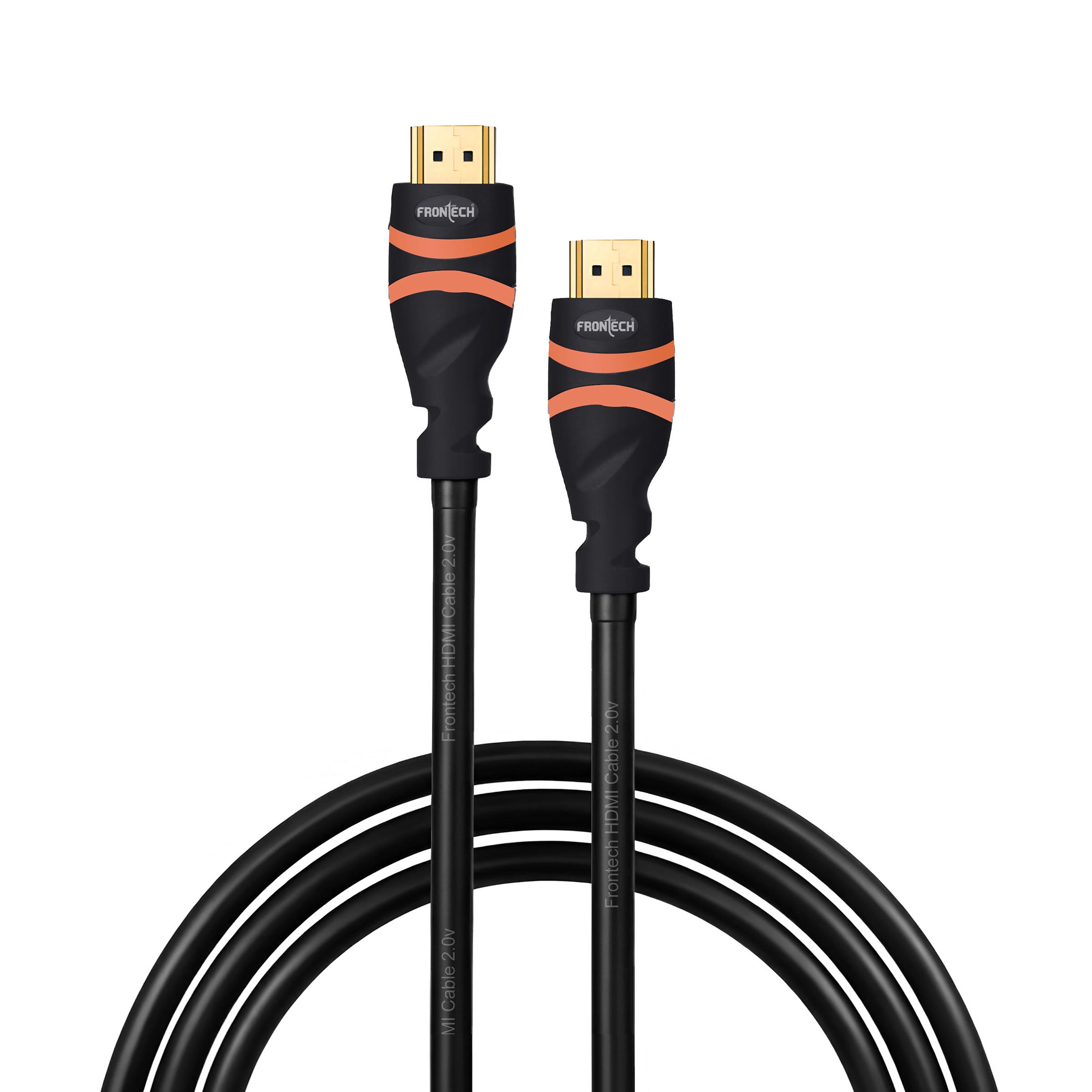 01_NC0065.jpg Frontech High-Speed HDMI 2.0 Male to Male Cable | 1.5m | 4K @ 60Hz | 18Gbps | Gold Plated Connectors | HDR Ready | ARC Support (NC-0065) - Image 1