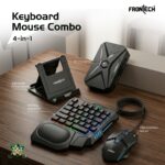 Frontech 4-in-1 Gaming Combo | RGB 35-Key Keyboard + 3200 DPI Mouse + BT 5.4 Converter + Foldable Mobile Holder | Anti-Ghosting | Wired Setup for Android Gaming (KB-0008PC) - Image 2