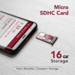 Frontech 16GB Micro SDHC Card, Class 10 U3 High-Speed Memory Card for Smartphones, Tablets & Cameras, Full HD Video, Durable & Reliable Storage, 3 Years Limited Warranty (MSD-0009) - Image 2