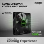 Frontech Gaming Case Fan | 120mm ARGB High Performance Fan | Super Cooling | Noiseless Operation | Hydraulic Bearing | 4-Pin Molex | Universal Fit | 1 Year Warranty (CPF-0012) - Image 3