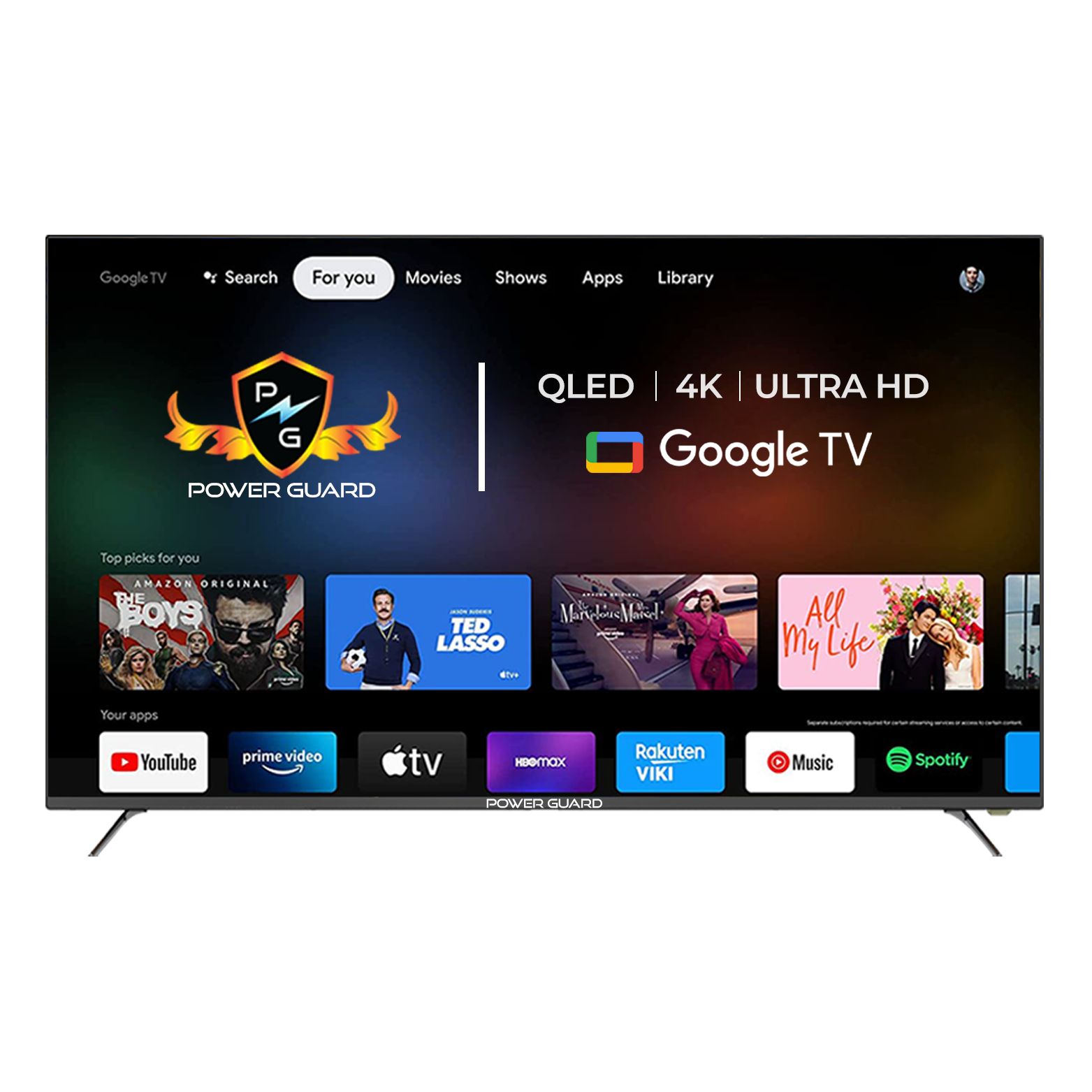 1_6479ee4c-02ad-47de-9b97-8909b51bdc99.png Power Guard Power Guard (55 inches) Frameless 4K Ultra HD Smart QLED Google TV PG55GTV - Image 1