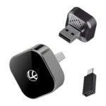 Lapcare 2-in-1 Wireless CarPlay & Android Auto Adapter | USB-C Converter (LOX-833)