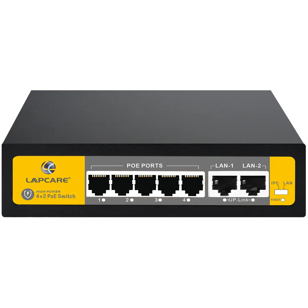 1_bd0c9676-fd36-4572-aee9-79986a5e65c6.jpg Lapcare Laplink 4+2 PoE Switch - Image 1