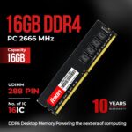 Foxin 16GB DDR4 Desktop RAM 2666 MHz | UDIMM | Long-DIMM - Image 2