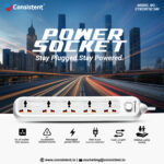 Consistent POWER SOCKET EXTENSION With 5AC Sockets 1.5m (CTEC001E15M)