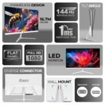 Foxin Elite Ultra 24 Inch Full HD Flat LED Monitor - White - Image 2