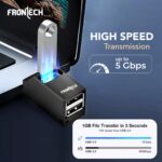 Frontech USB Hub: High-Speed USB 3.0 & 2.0 | Expand Your Ports | Blazing Fast Data Transfer & Compact Design - Image 2