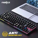 Frontech Wired Gaming RGB Backlight Keyboard|87 Key Layout|USB Plug & Play|1.6m cable| Ergonomic Keyboard|1 year warranty - Image 3