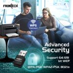FRONTECH 600 Mbps USB Wi-Fi + Bluetooth Adapter | PC, Laptop | Dual Band (2.4GHz) | BT 4.2/2.1 | USB 2.0 | Wireless Network Card (Gaming, Work, Travel, Home) | Compatible with Windows 7/8/10/11/XP | WEP,WPA-PSK,WPA2-PSK Security | 10-20M Range (FT-0844) - Image 3
