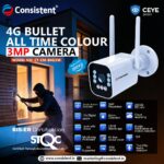 Consistent 4G 3MP CCTV Bullet Camera CEYE Series | All Time Color | CT-CM-B4G3M