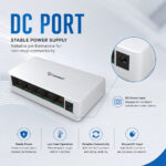 Consistent Desktop 5 Port Ethernet GIGASwitch (CT-DS-05PG) 5V/1A Power Suppy, 10/100/1000Mbps Speed, Forwarding Rate 0.744Mbps, 10 Gbps Bandwidth, IEEE802.3,IEEE802.3u Network. - Image 2