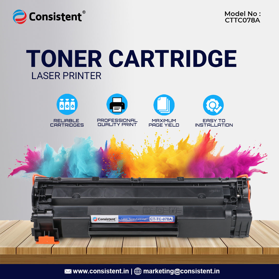 78a_toner_cart_copy.jpg Consistent Laser Toner Cartridge(CTTC078A) Compatible for HP 78A / Used in HP Laserjet 1606 1536 1566, Canon L170, MF4410| High Productivity| Eco-friendly| Compatible for wide usage - Image 1