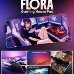 Consistent FLORA RGB Gaming Mouse Pad with LED Lighting, CTMPR50