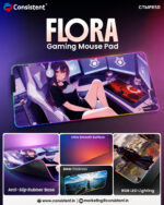 Consistent FLORA RGB Gaming Mouse Pad with LED Lighting, CTMPR50