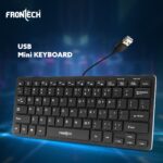 Frontech Wired Mini Keyboard |78 Standard Keys |USB Plug & Play| Ergonomic Keyboard|1 year warranty - Image 2