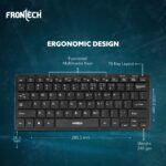Frontech Wired Mini Keyboard |78 Standard Keys |USB Plug & Play| Ergonomic Keyboard|1 year warranty - Image 3
