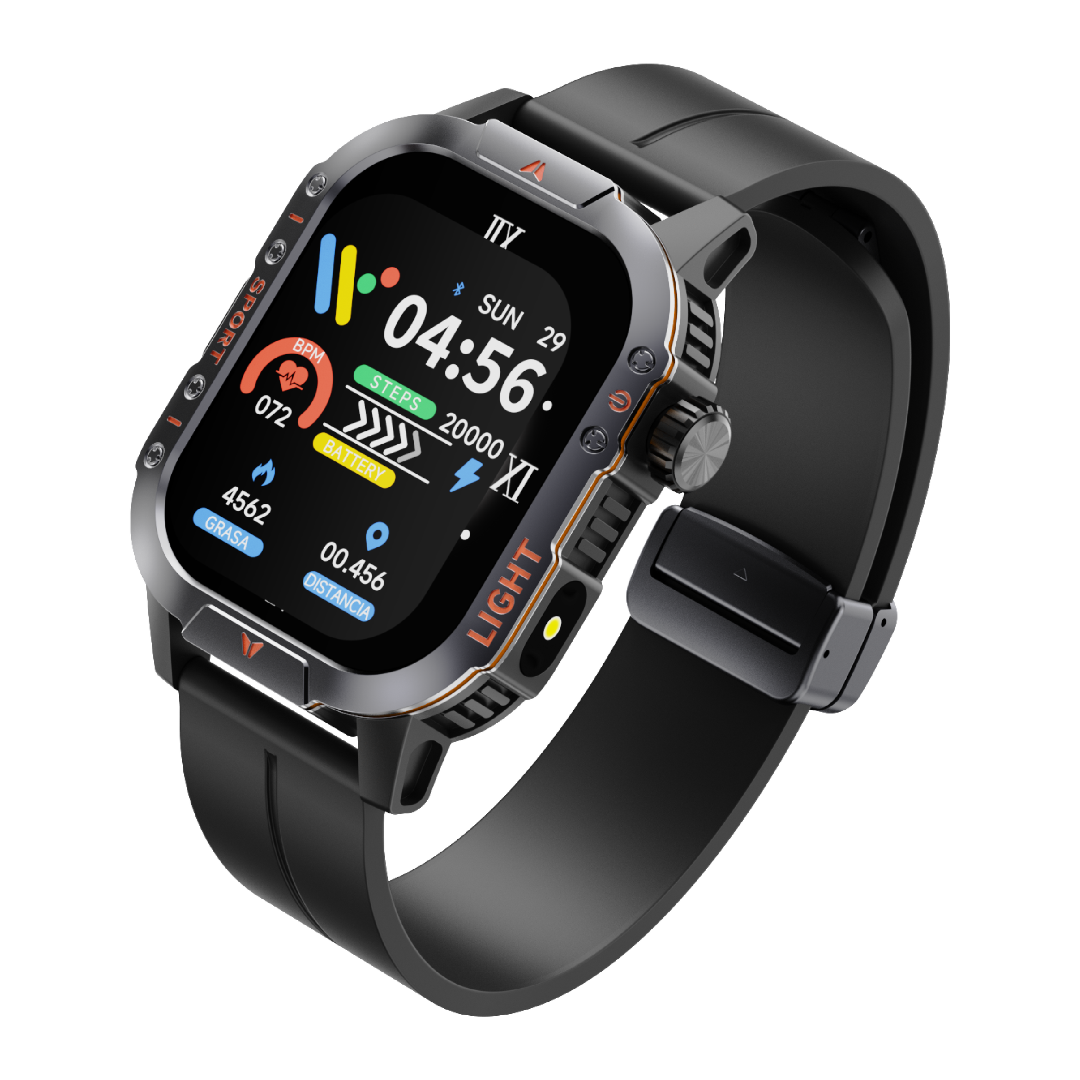 LKSWFX9997.png Lapcare FITSO IX LSW-660 Bluetooth Calling Smartwatch - Image 1