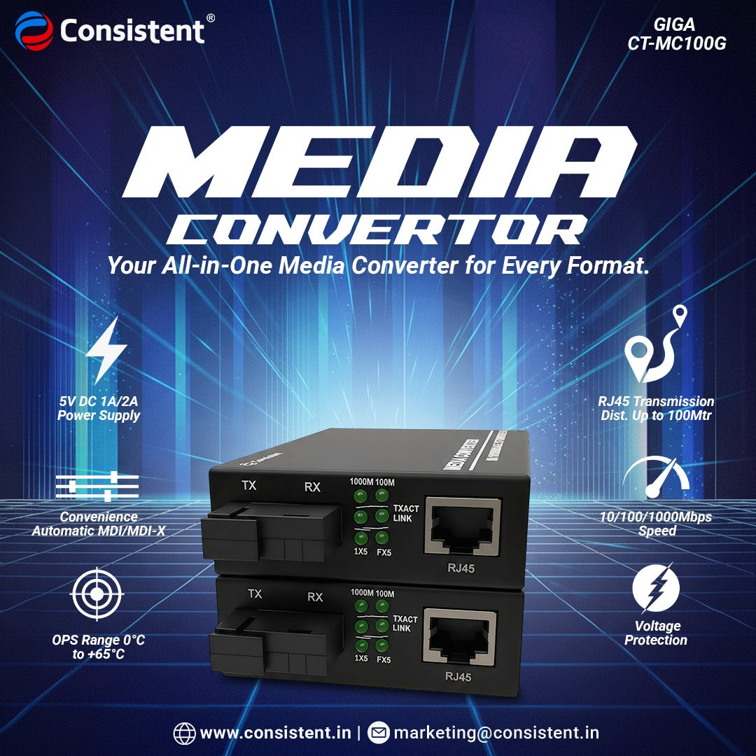 WhatsAppImage2026-09-11at12.03.02PM.jpg Consistent GIGA CT MC100G Media Converter | 10/100/1000Mbps | RJ45 Transmission up to 1000M - Image 1