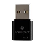 Consistent WiFi Mini USB Adapter 150Mbps WiFi USB Mini Adapter Supports, Wireless Data, Comes with Advanced Security WPA/WPA2 encryption Standards(Black) - Image 2