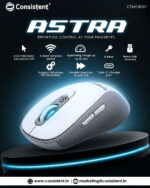 Consistent Astra Wireless Mouse(CTMOB501)-White