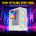 Consistent STRIKER Gaming Computer Case White (CIG2015) - Image 3
